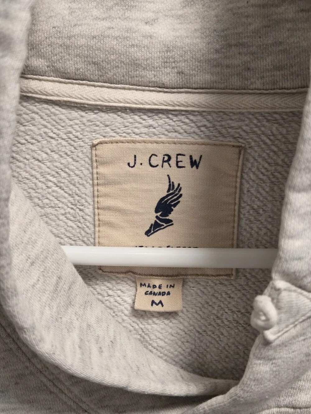 J. Crew Heather Light Grayish Funnel-Neck Sweatshirt Size Medium